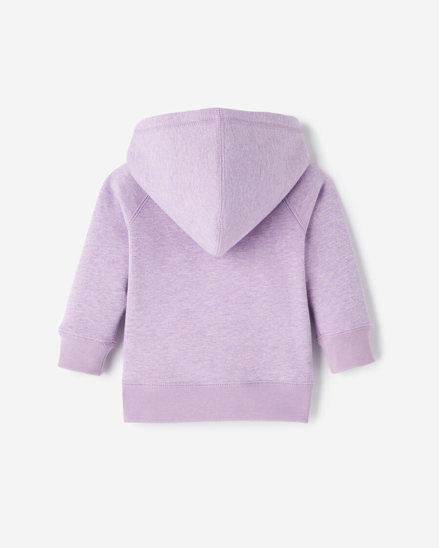 baby original sparkle kapuzenpullover mit durchgehendem reißverschluss