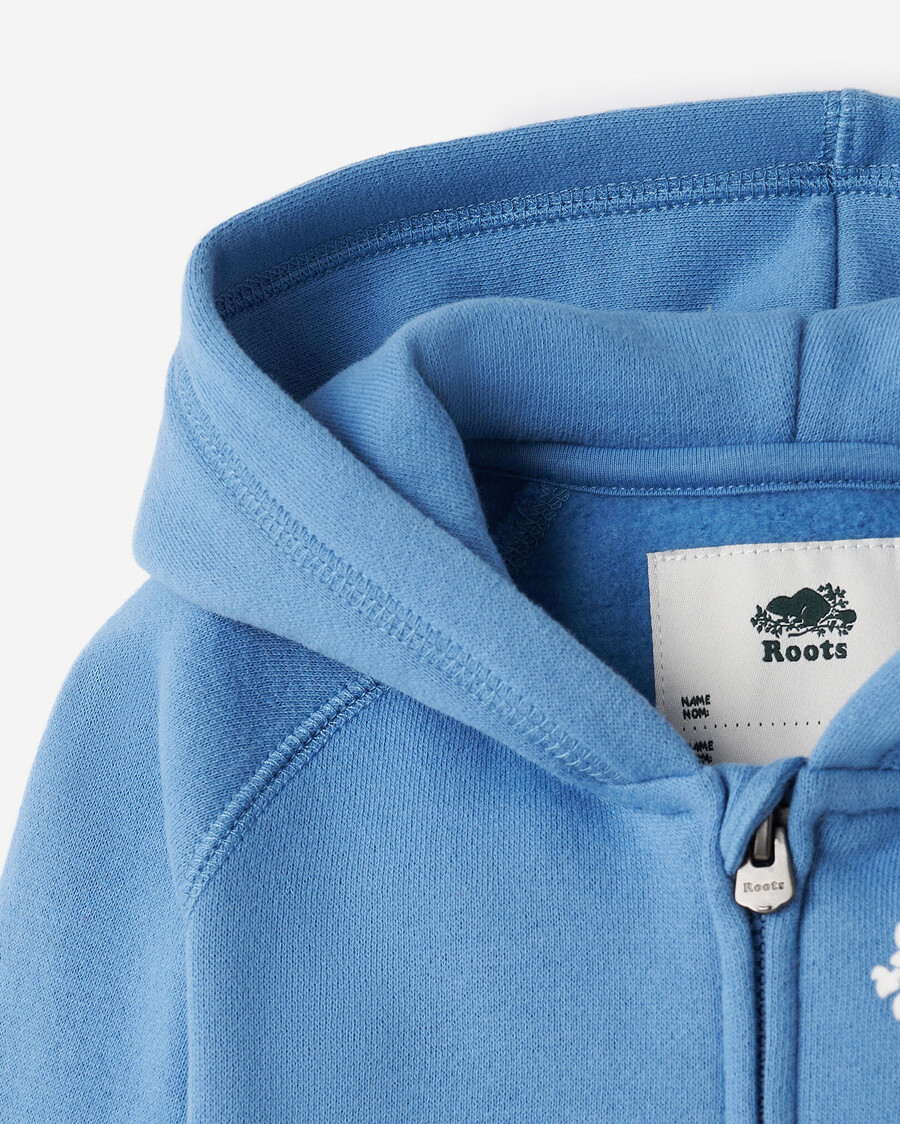 baby organic original kapuzenpullover mit durchgehendem reißverschluss