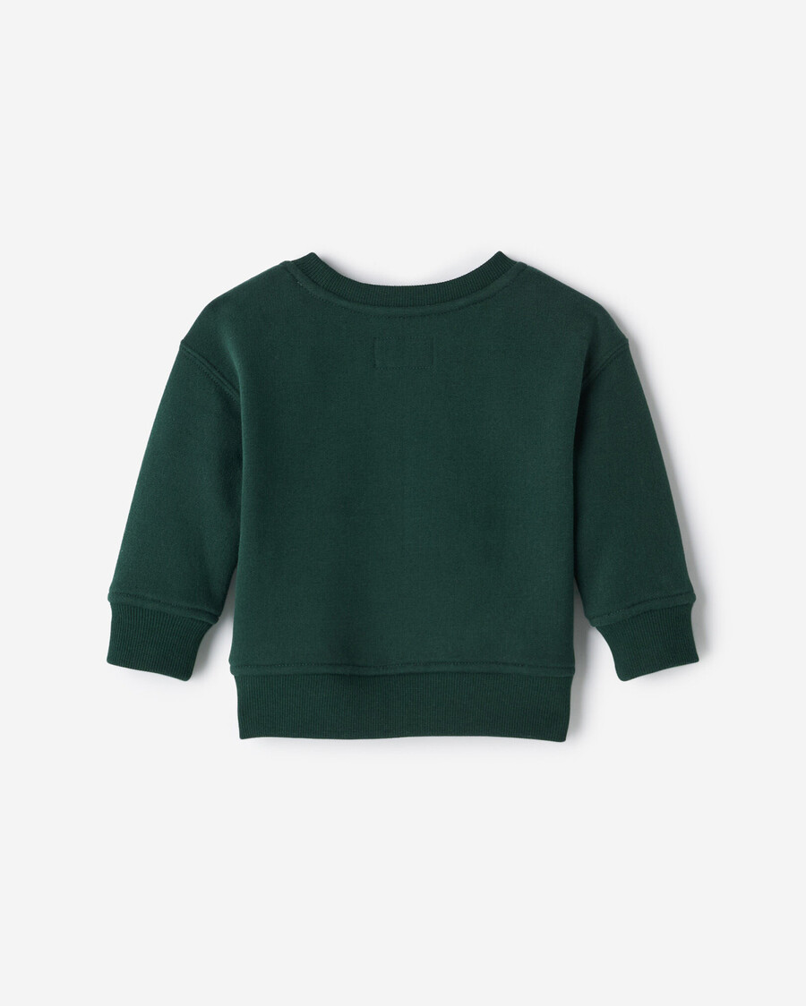 baby-sweatshirt mit karomuster und applikationen