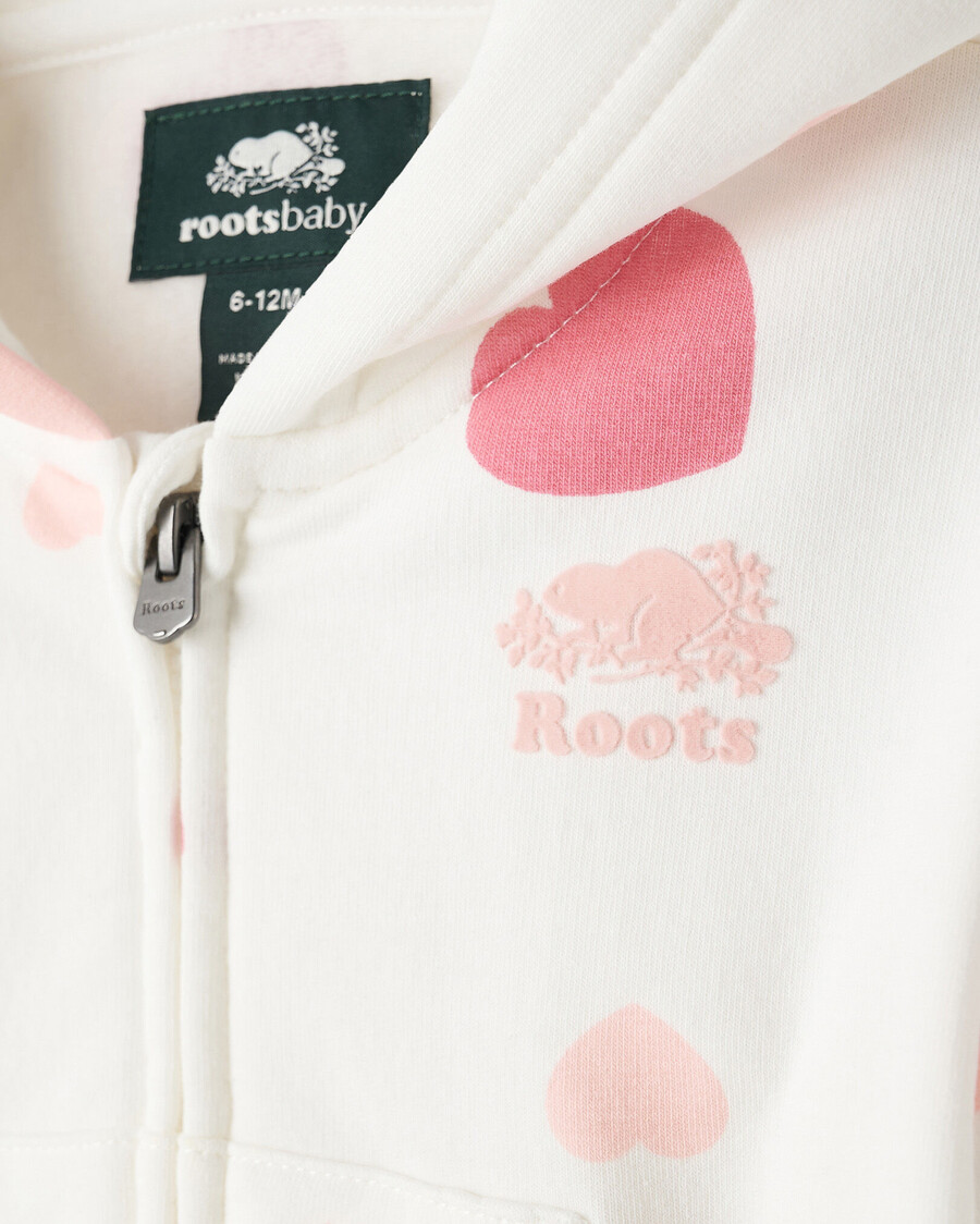 baby cozy love bear zip hoodie