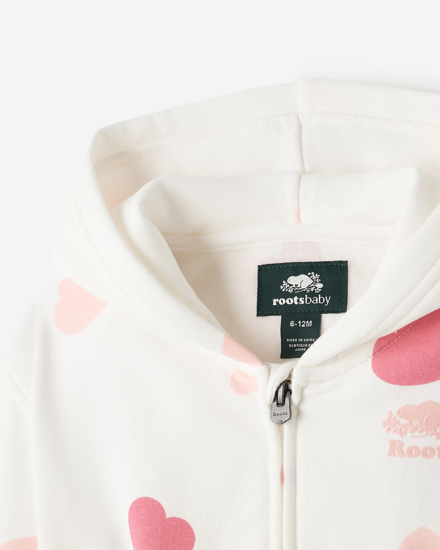 baby cozy love bear zip hoodie