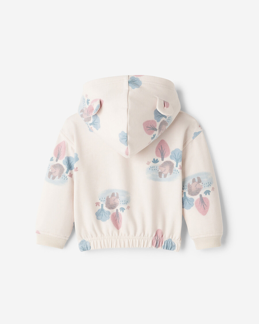 baby cozy bear kapuzenpullover mit reißverschluss