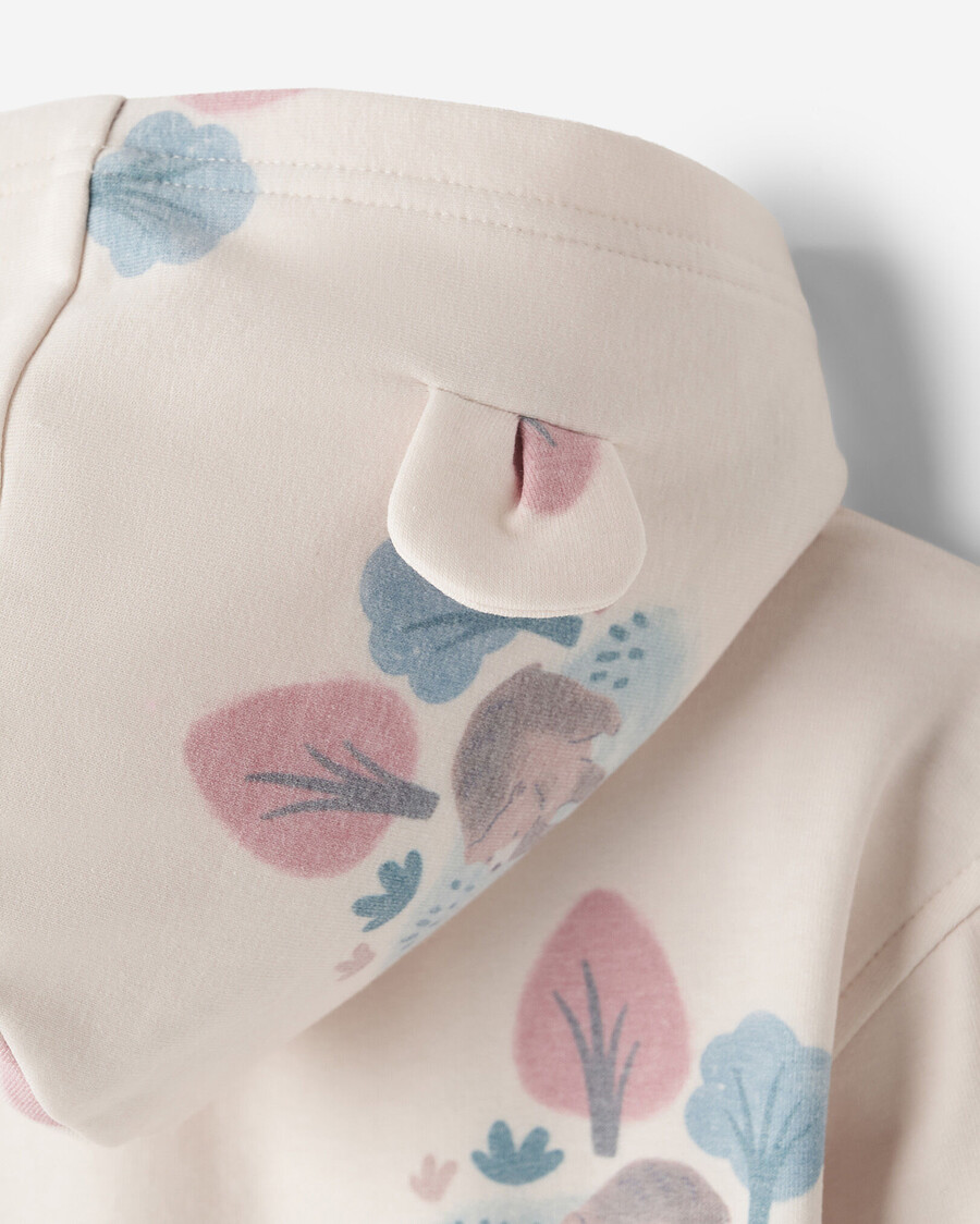 baby cozy bear kapuzenpullover mit reißverschluss