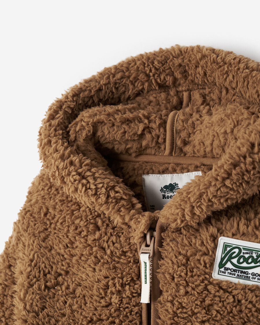 baby creekside shearling fleece full zip hoodie