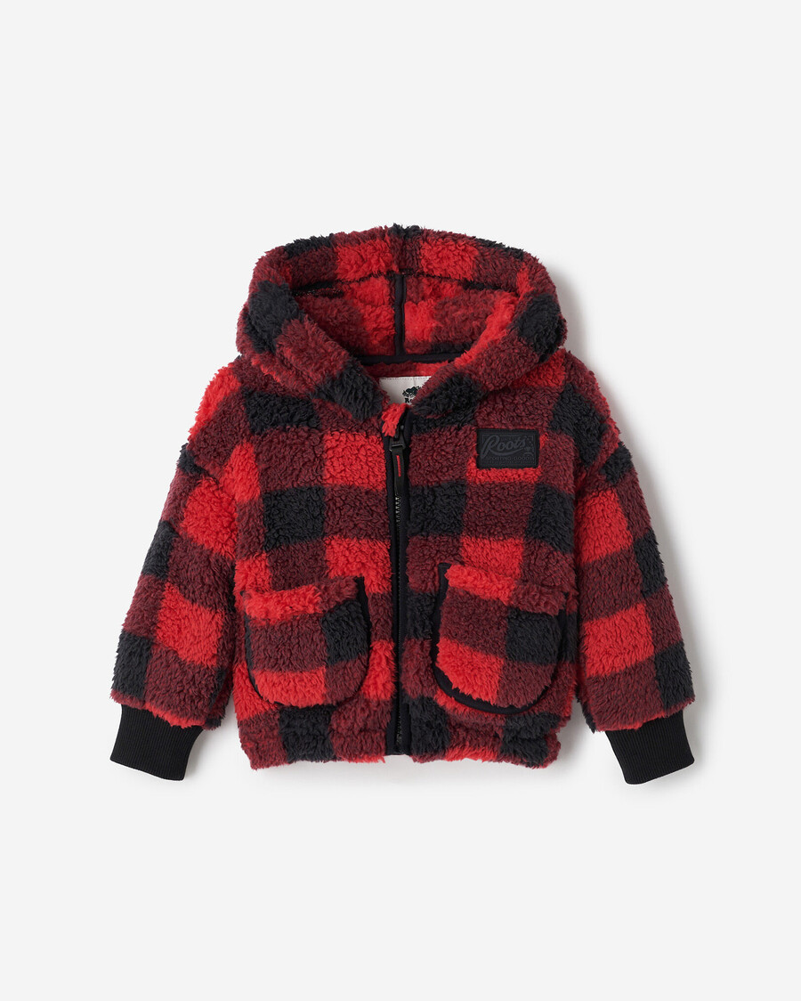 baby creekside shearling fleece full zip hoodie