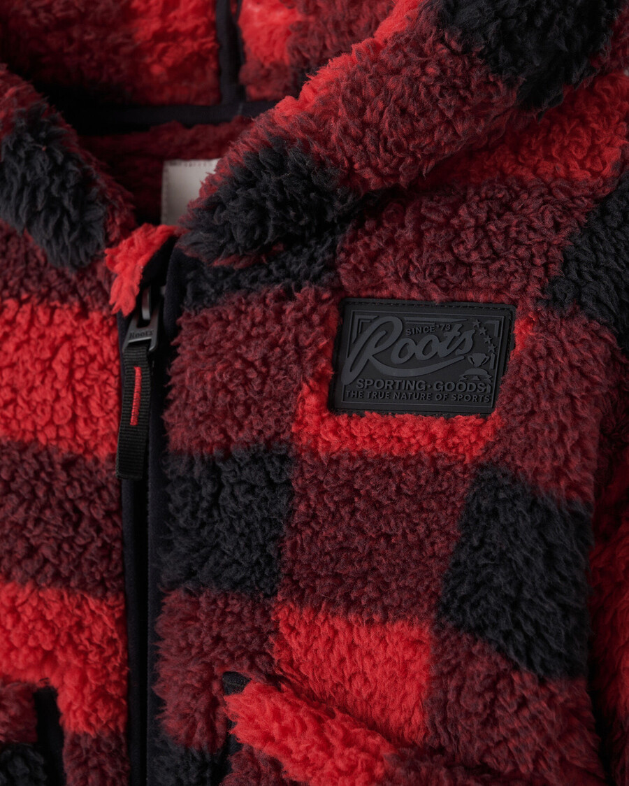 baby creekside shearling fleece full zip hoodie