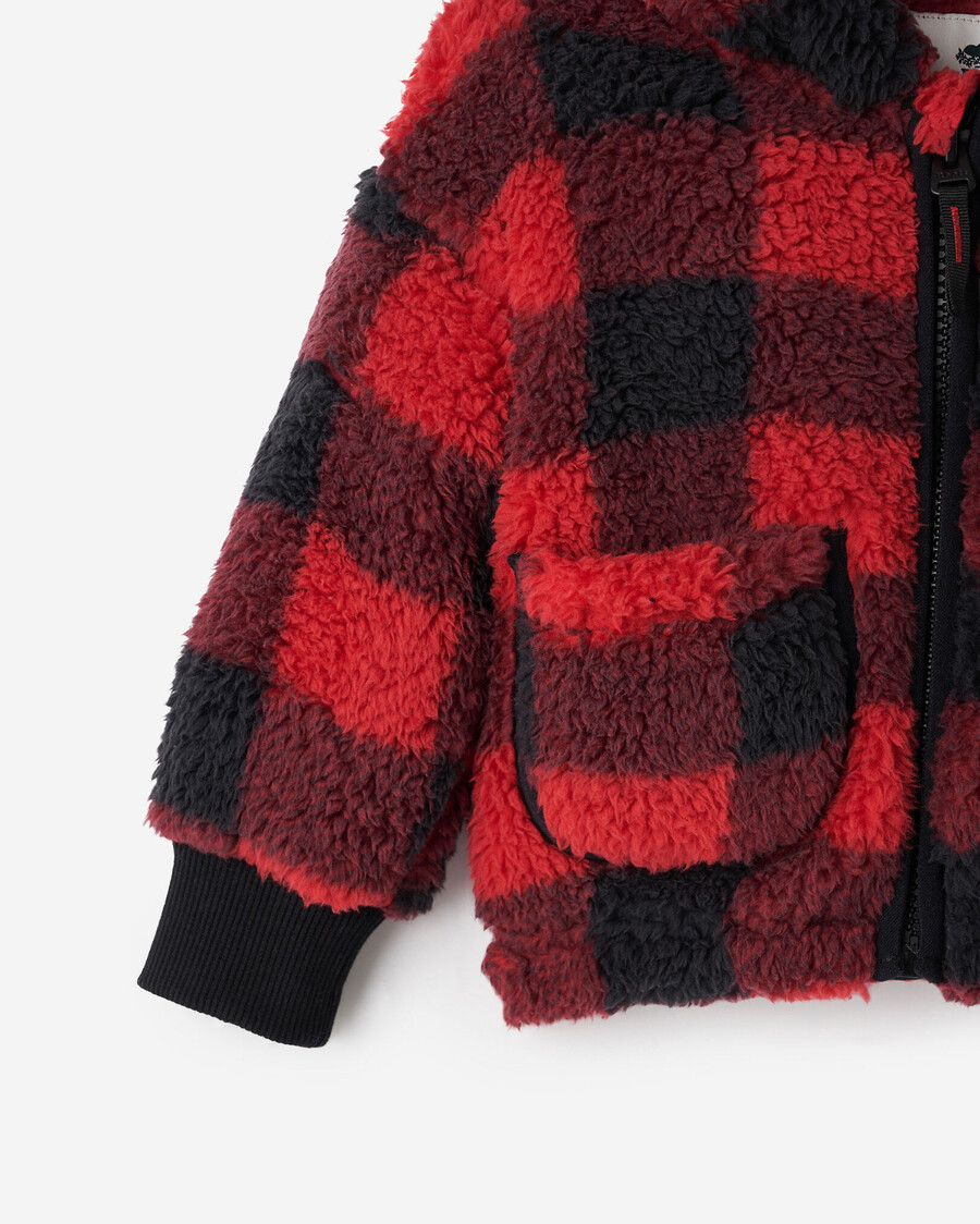 baby creekside shearling fleece full zip hoodie