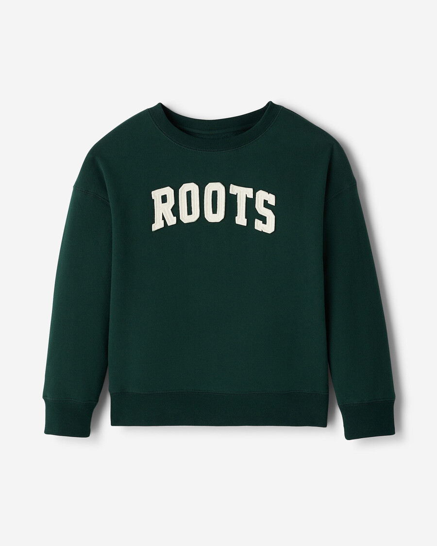 kinder-sweatshirt mit roots-applikationen