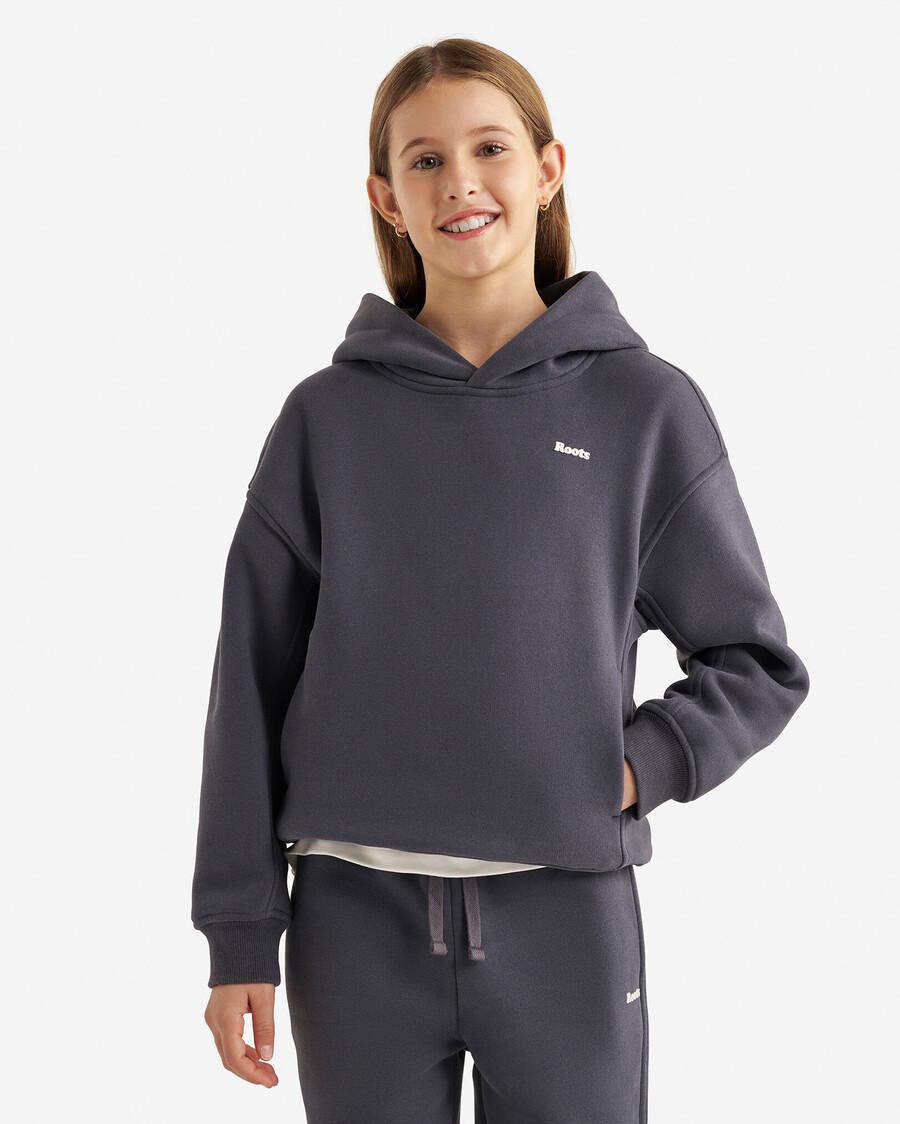kinder-hoodie mit wolkenmotiv