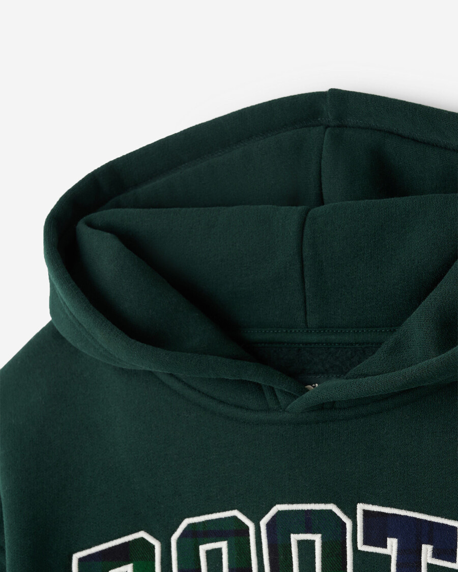 kinder-kapuzenpullover mit karomuster