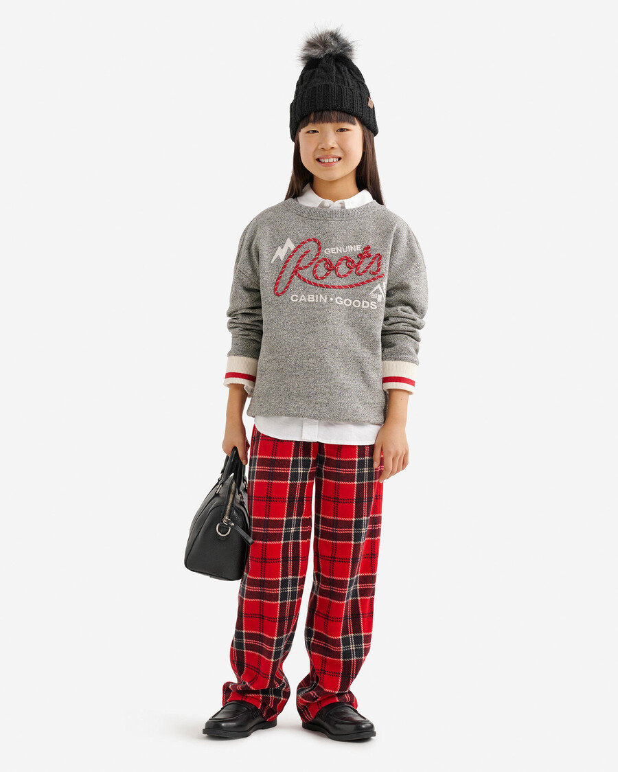 kinder-sweatshirt mit seilapplikation