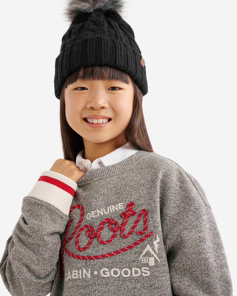 kinder-sweatshirt mit seilapplikation