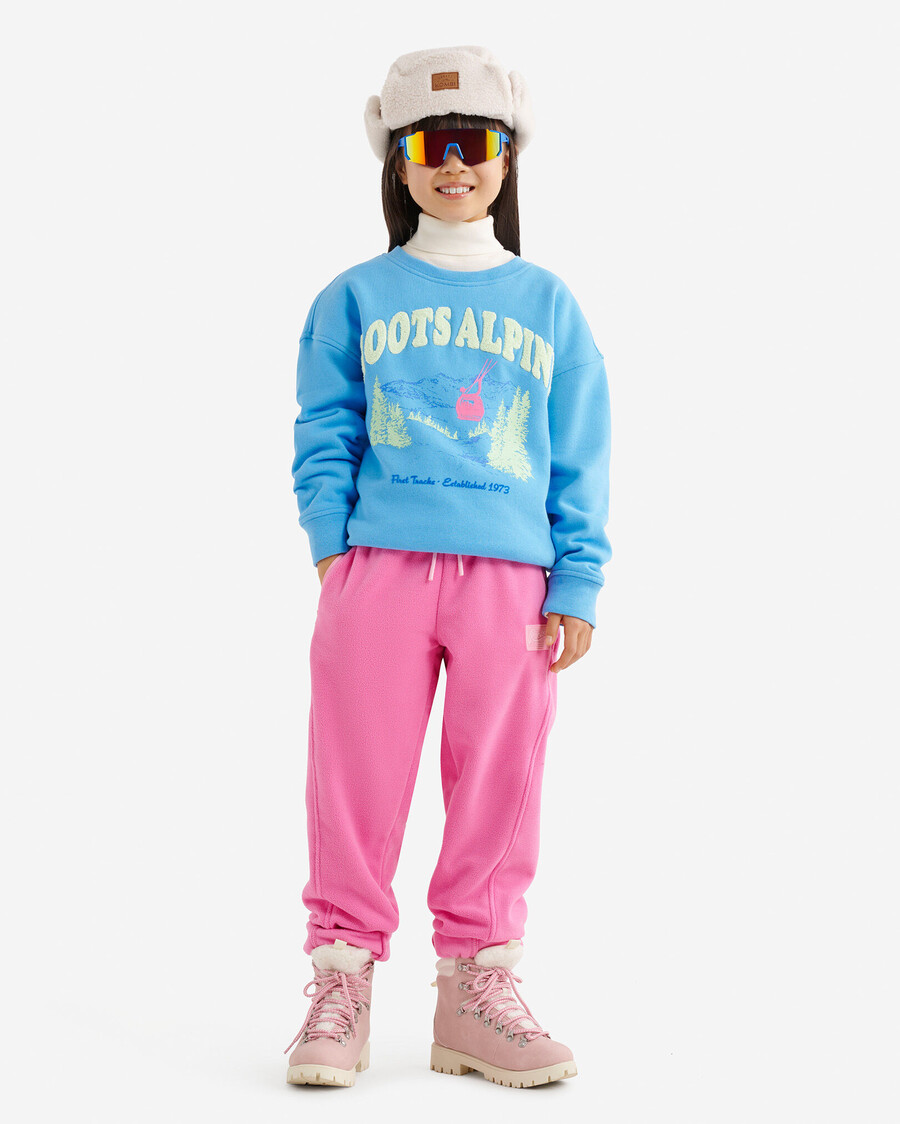 kinder-sweatshirt mit alpenlandschaft