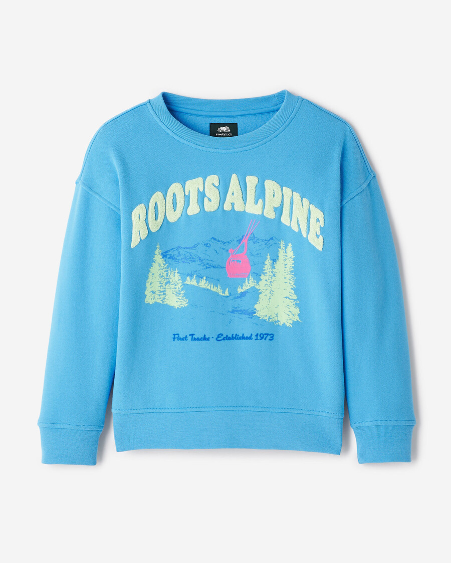 kinder-sweatshirt mit alpenlandschaft