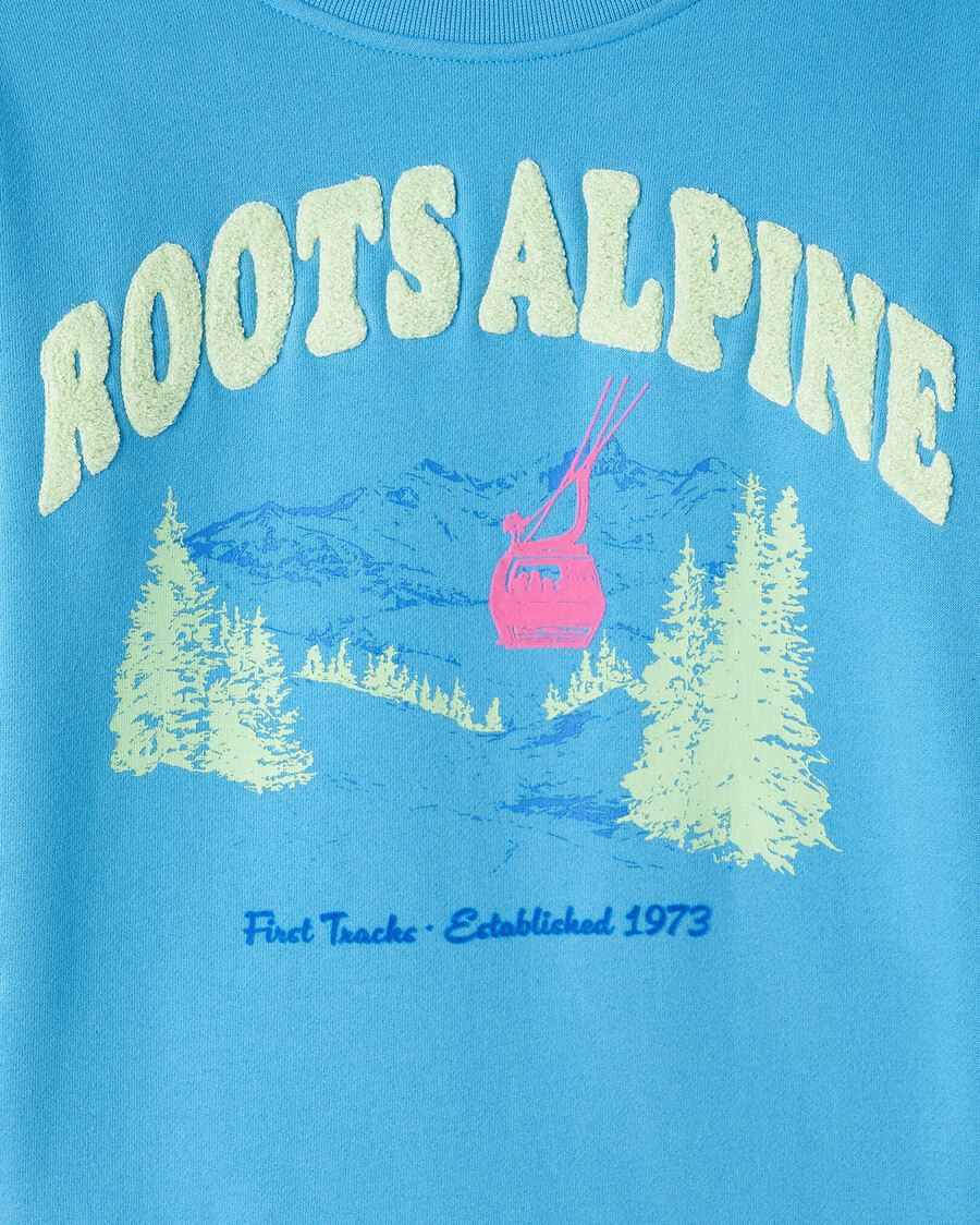 kinder-sweatshirt mit alpenlandschaft