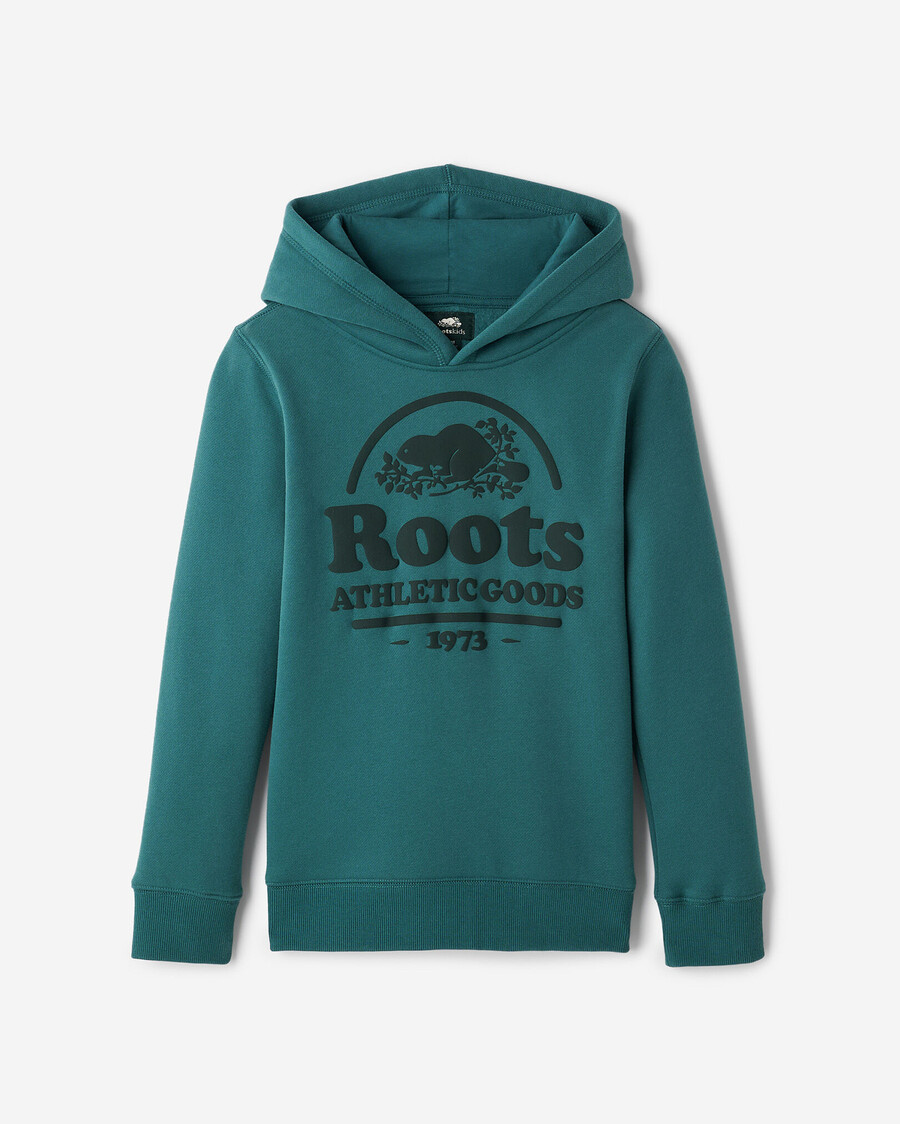 kinder-hoodie mit bibermotiv