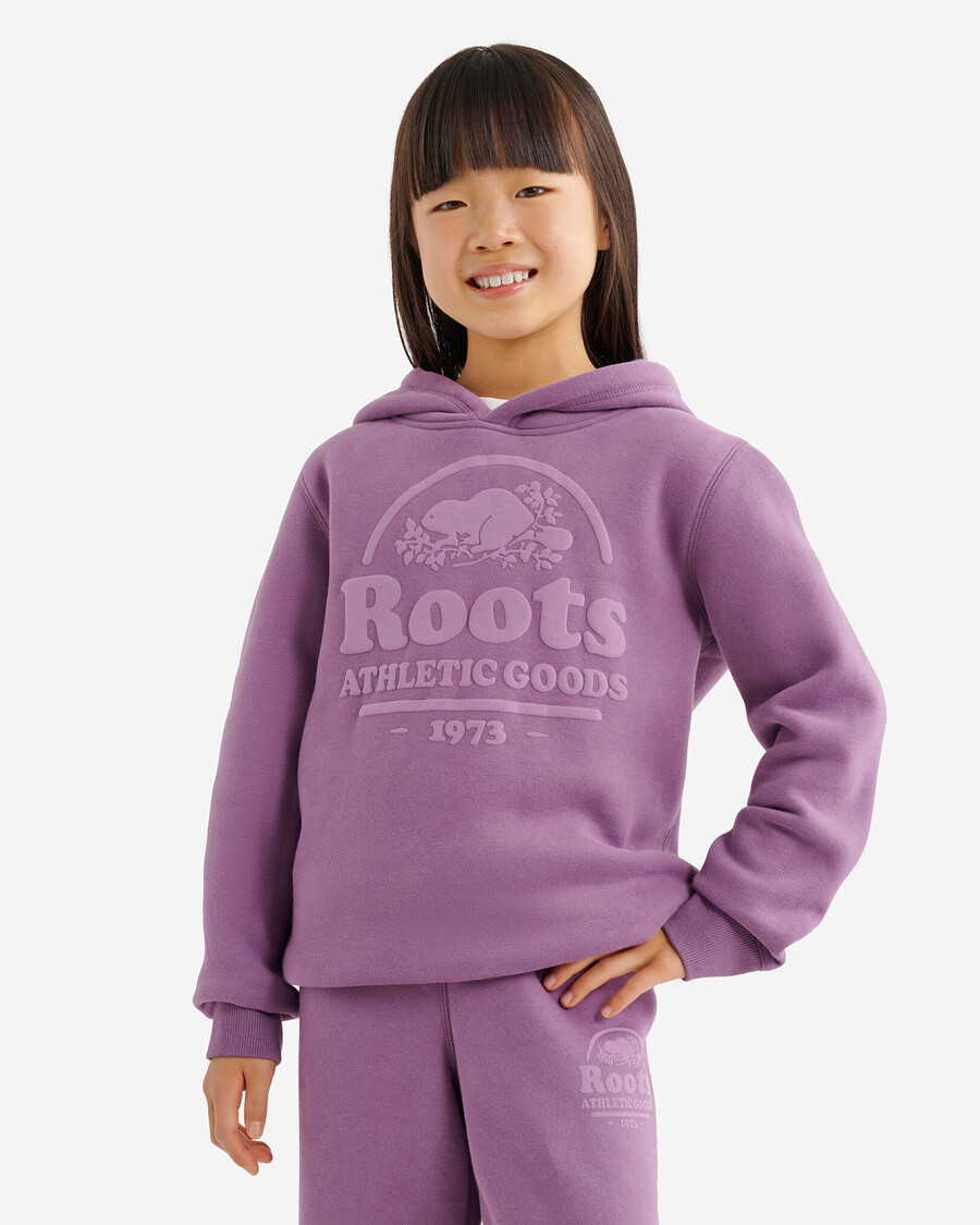 kinder-hoodie mit bibermotiv