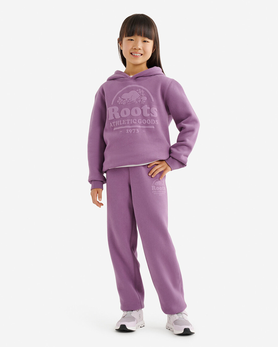 kinder-hoodie mit bibermotiv