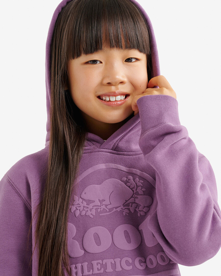 kinder-hoodie mit bibermotiv