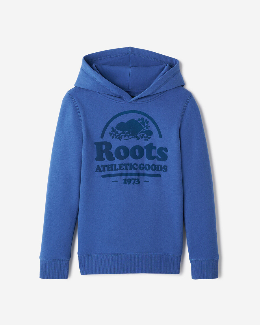 kinder-hoodie mit bibermotiv