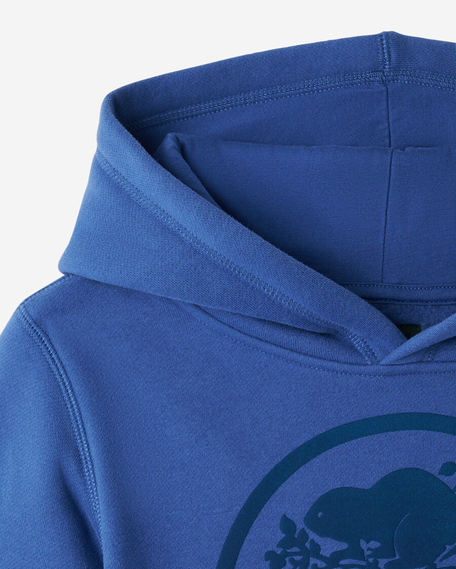 kinder-hoodie mit bibermotiv