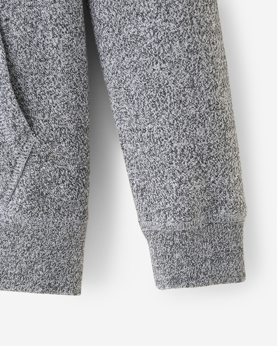 bio-kinder-kapuzenpullover mit durchgehendem reißverschluss