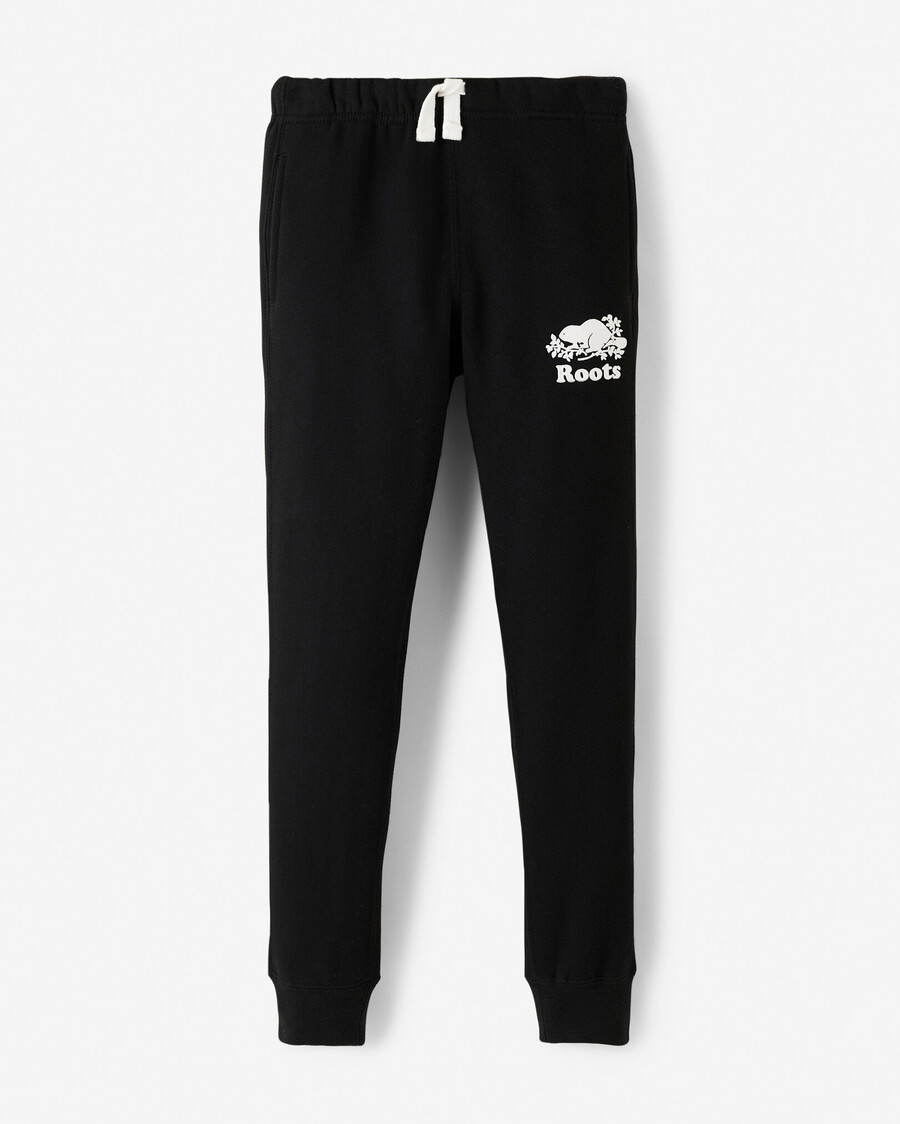 mädchen bio-sweatpants mit schmalem bündchen