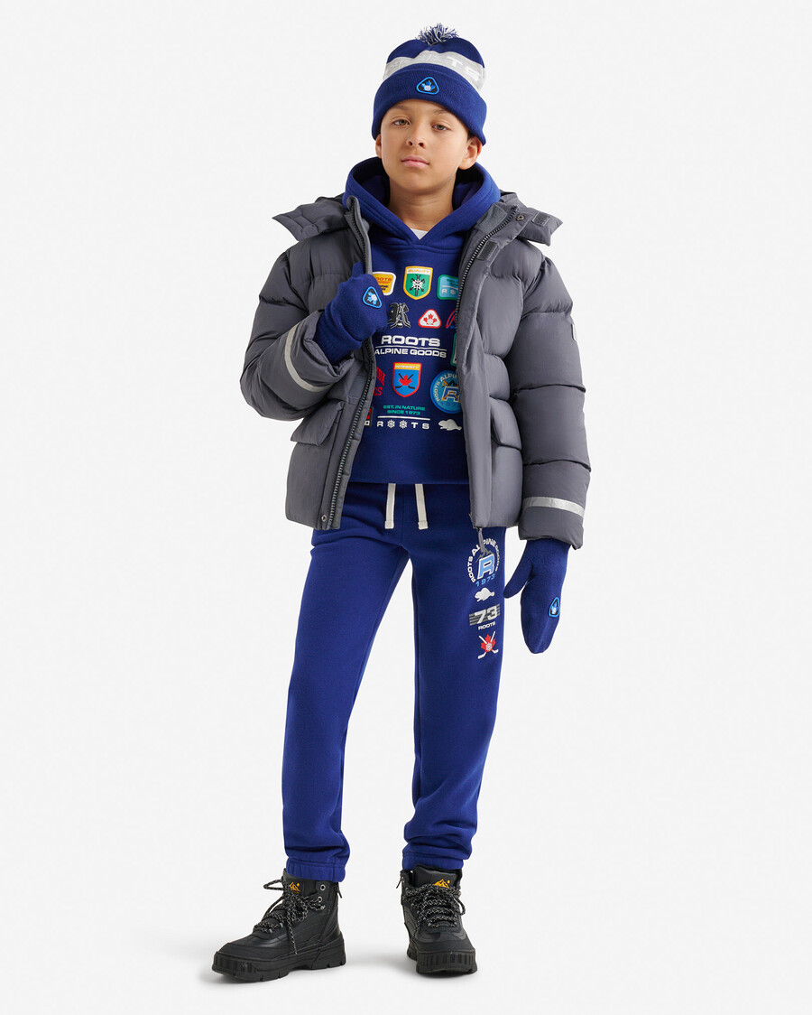 alpine goods kinder-sweatpants mit aufnähern
