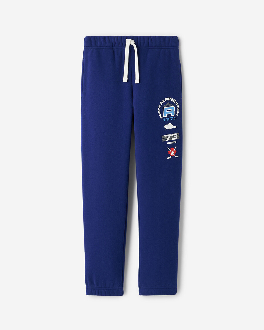 alpine goods kinder-sweatpants mit aufnähern