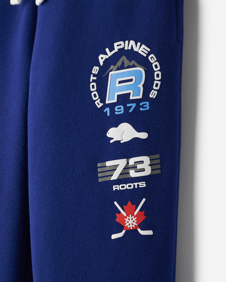 alpine goods kinder-sweatpants mit aufnähern