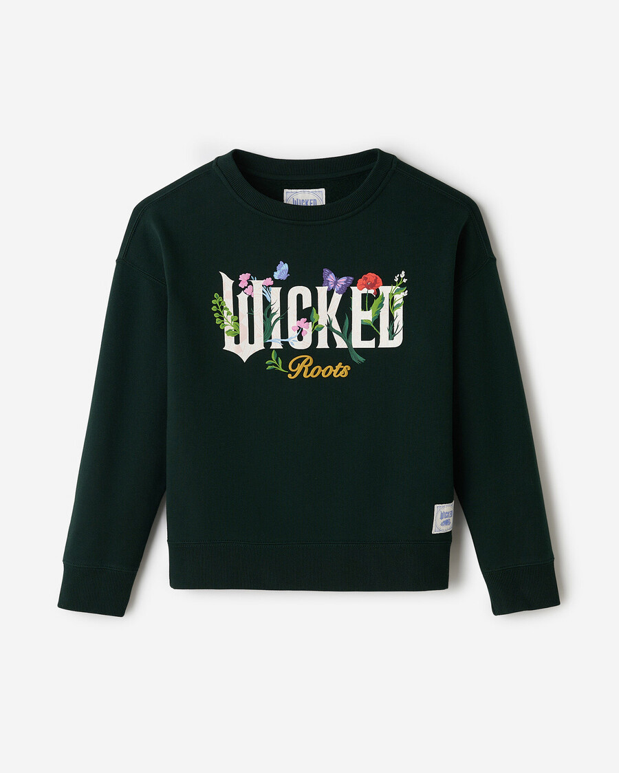 roots x wicked floral crew sweatshirt für kinder