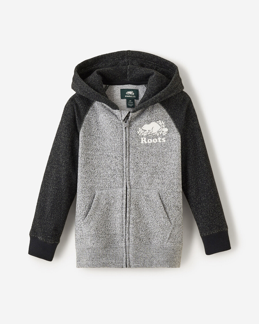 bio-hoodie für kleinkinder mit durchgehendem reißverschluss