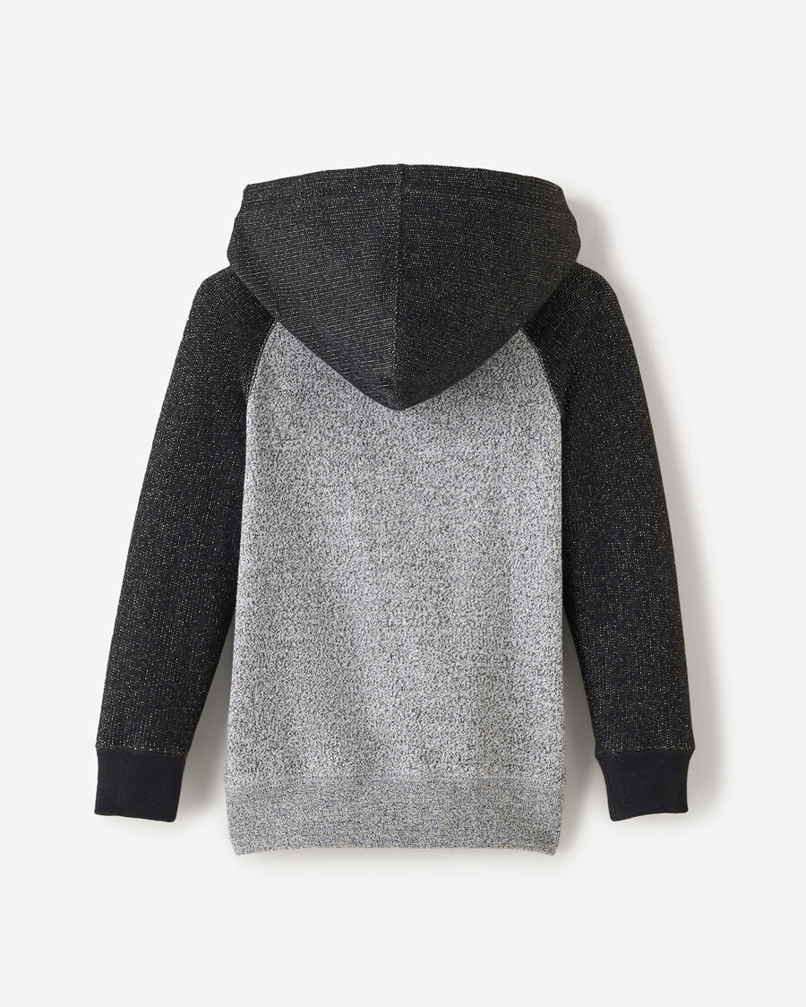 bio-hoodie für kleinkinder mit durchgehendem reißverschluss