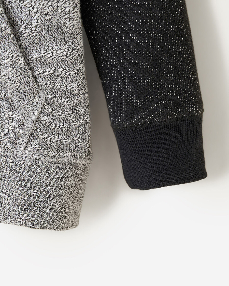 bio-hoodie für kleinkinder mit durchgehendem reißverschluss