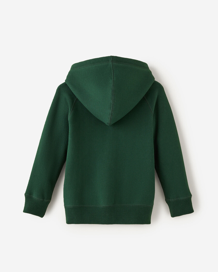 bio-hoodie für kleinkinder mit durchgehendem reißverschluss
