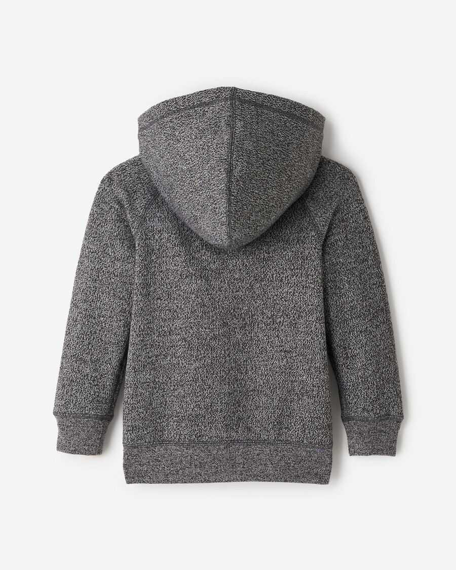 bio-hoodie für kleinkinder mit durchgehendem reißverschluss