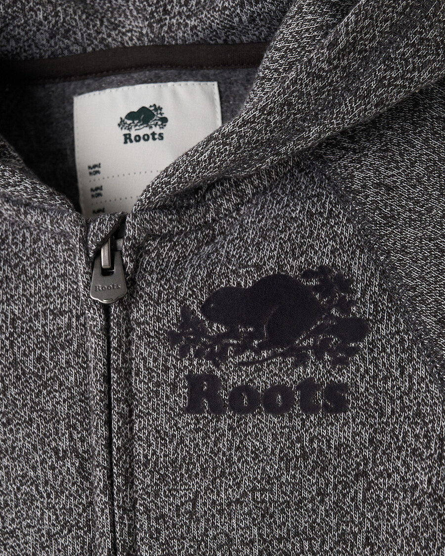 bio-hoodie für kleinkinder mit durchgehendem reißverschluss