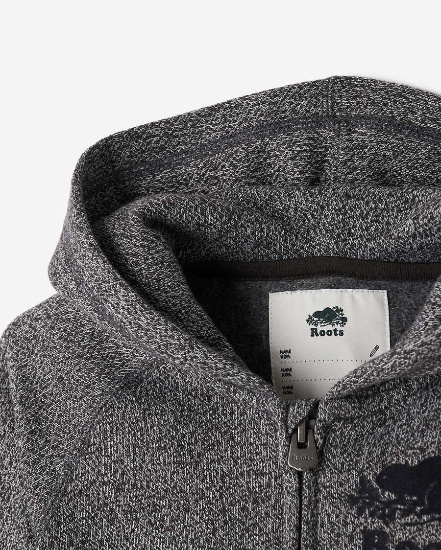 bio-hoodie für kleinkinder mit durchgehendem reißverschluss