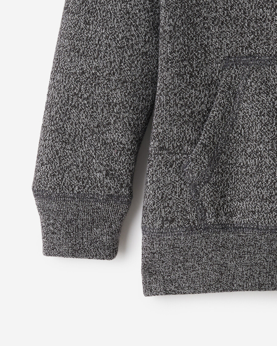 bio-hoodie für kleinkinder mit durchgehendem reißverschluss