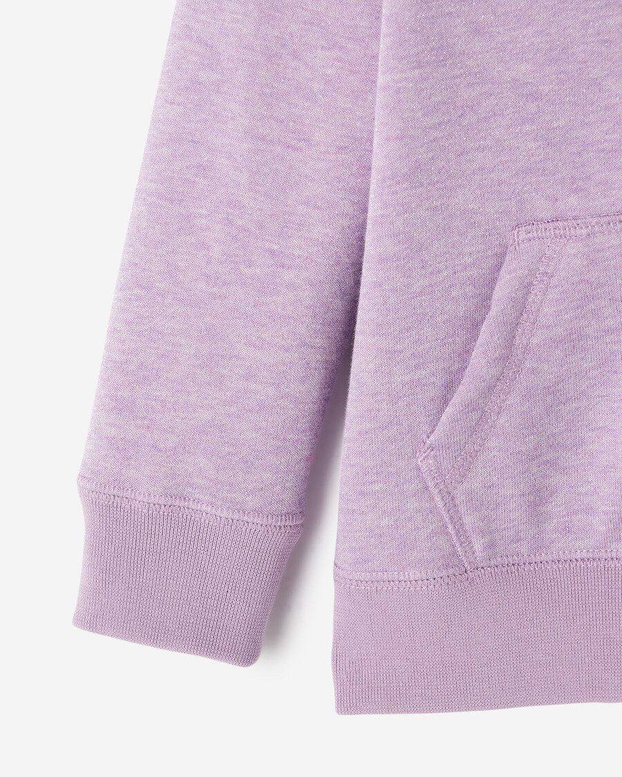 original glitzer-kapuzenpullover mit durchgehendem reißverschluss für kleinkinder