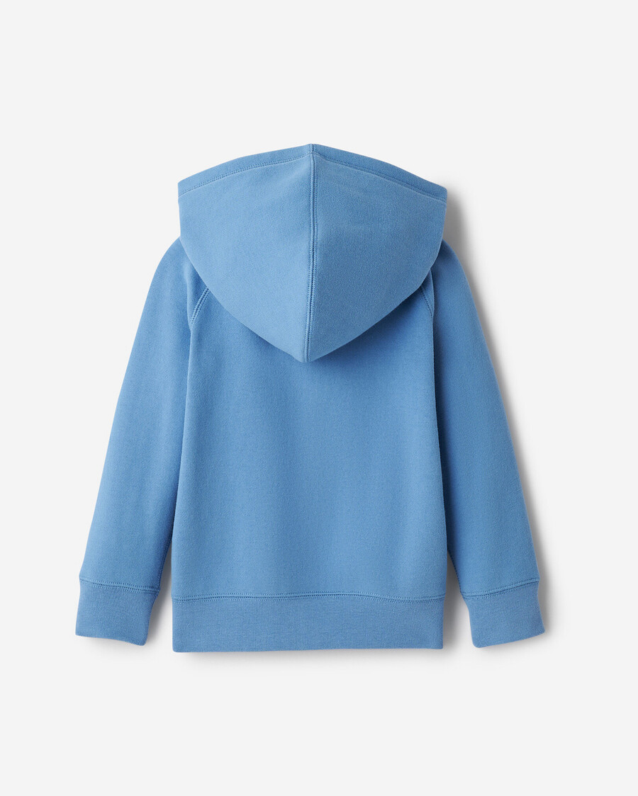 bio-hoodie für kleinkinder mit durchgehendem reißverschluss