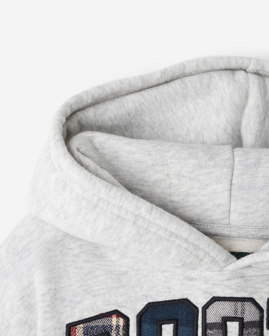 kleinkind-kapuzenpullover mit karomuster