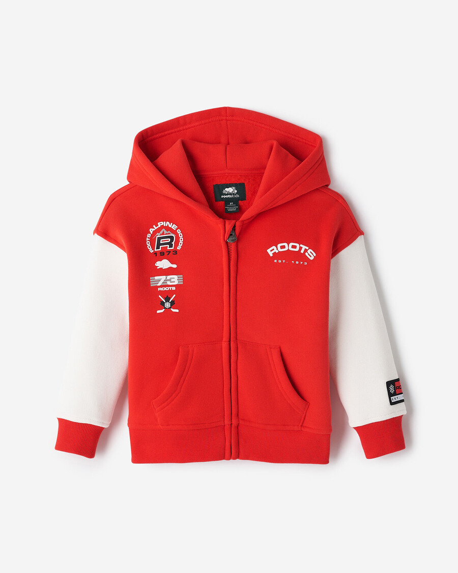 alpine goods kapuzenpullover mit durchgehendem reißverschluss für kleinkinder