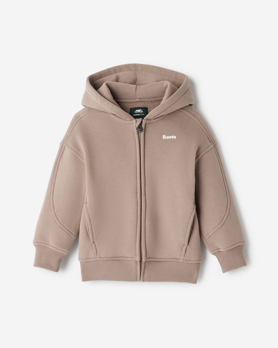 kleinkind-kapuzenpullover mit durchgehendem reißverschluss und wolkenmotiv
