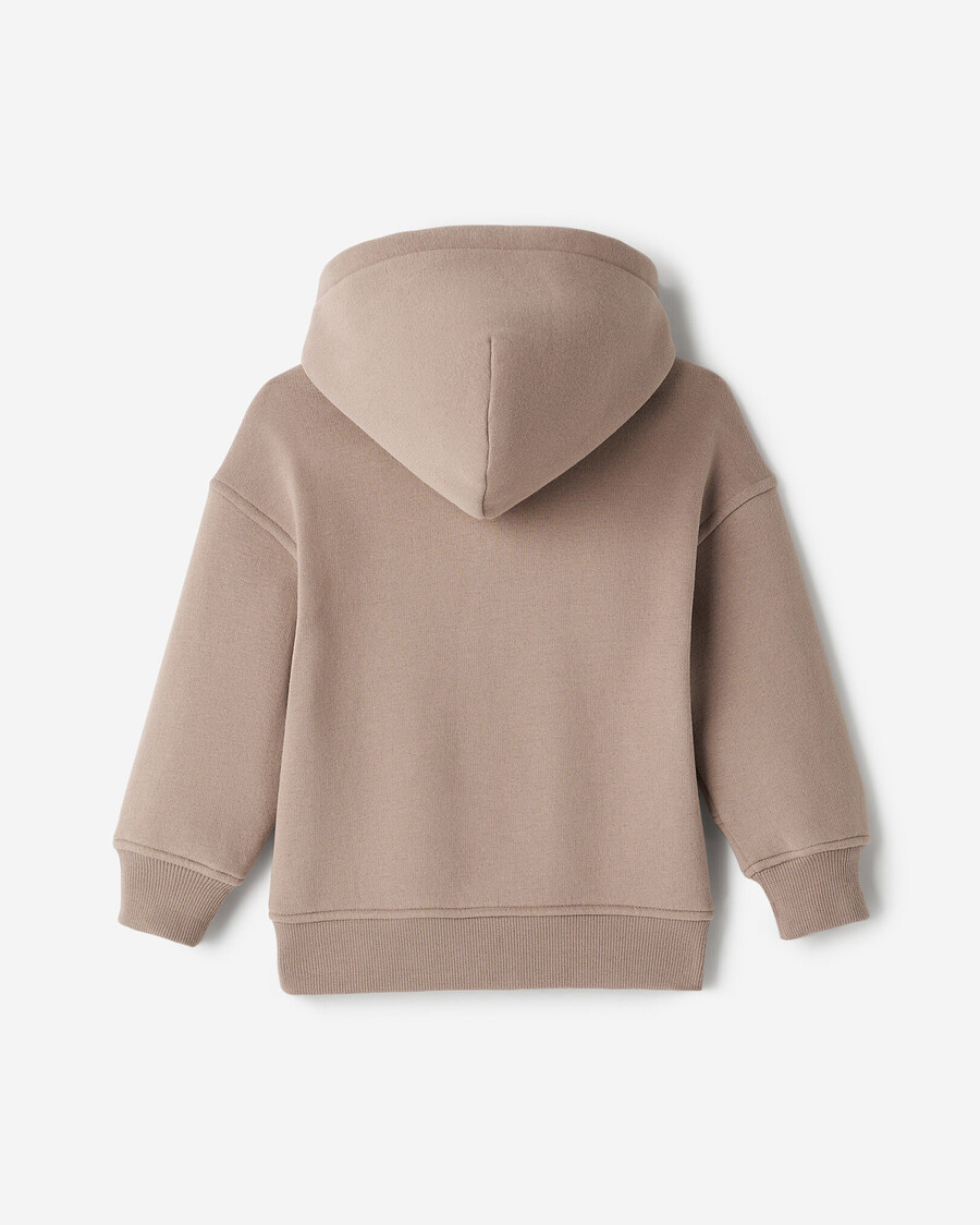 kleinkind-kapuzenpullover mit durchgehendem reißverschluss und wolkenmotiv