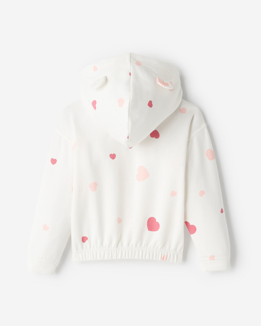 kuscheliger kapuzenpullover mit liebesbär-motiv für kleinkinder