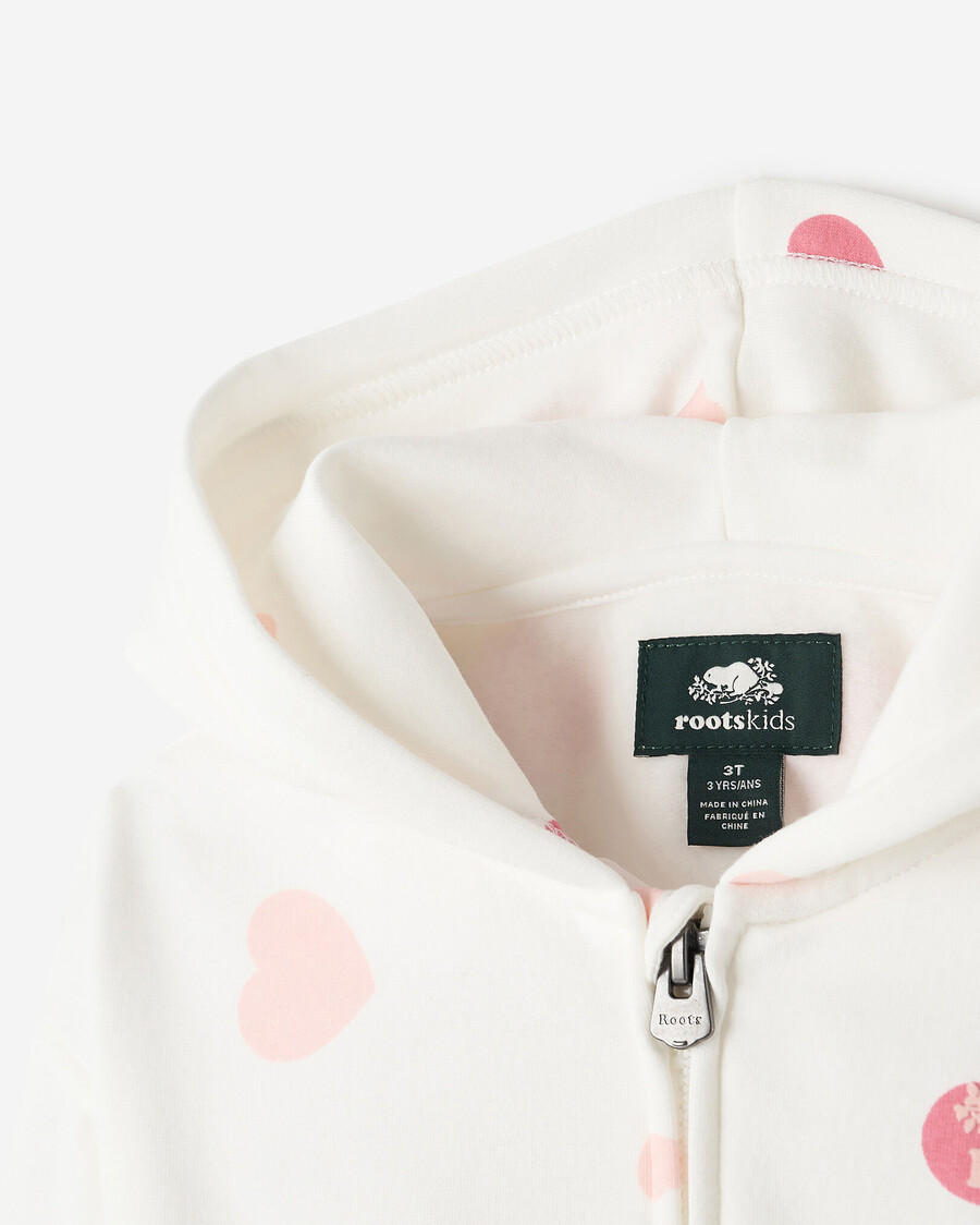 kuscheliger kapuzenpullover mit liebesbär-motiv für kleinkinder
