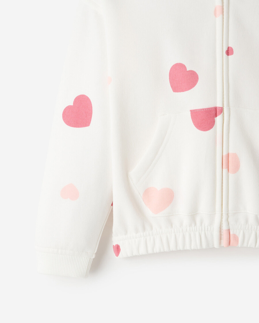 kuscheliger kapuzenpullover mit liebesbär-motiv für kleinkinder