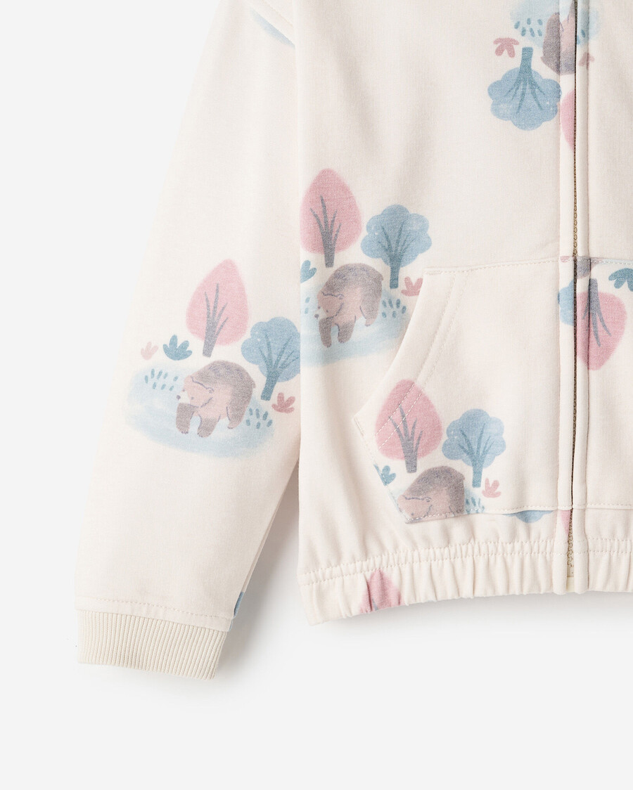 kuscheliger bären-kapuzenpullover für kleinkinder