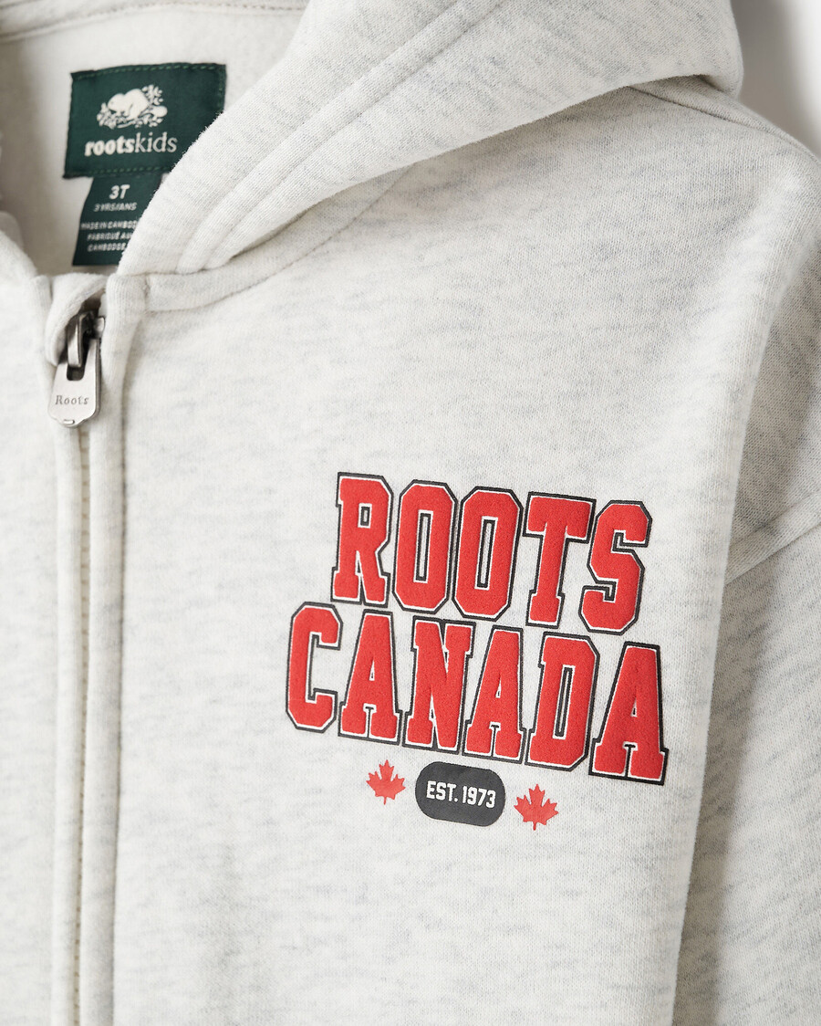 northern roots kapuzenpullover mit durchgehendem reißverschluss für kleinkinder